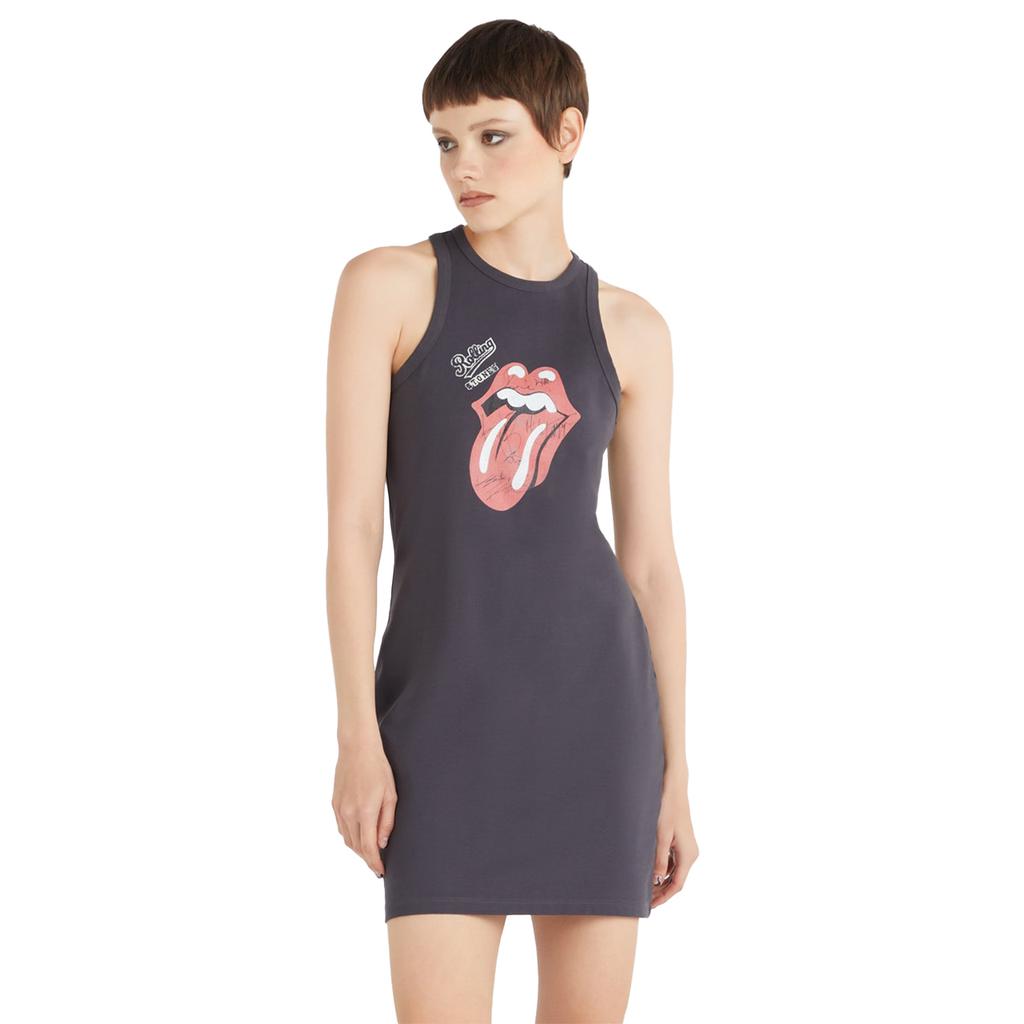 Amplified Womens/Ladies Autographs The Rolling Stones Slim Sleeveless Dress