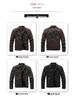 Men's PU Leather Aviator Motorcycle Jacket with Multi-Embroidery - Trendy Youth Fashion