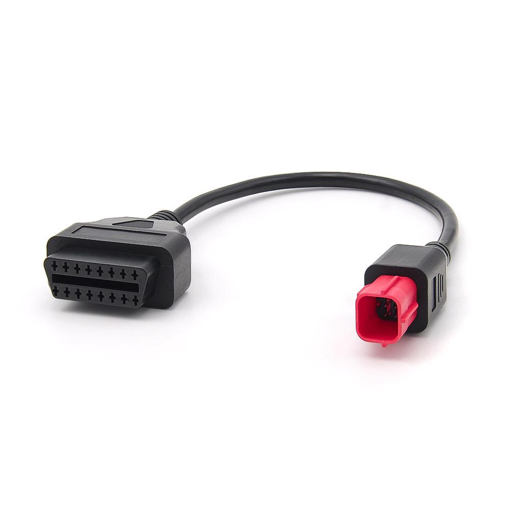Cable Adaptador OBD de 6 Pines para Motocicleta Honda Guzzi Piaggio Vespa