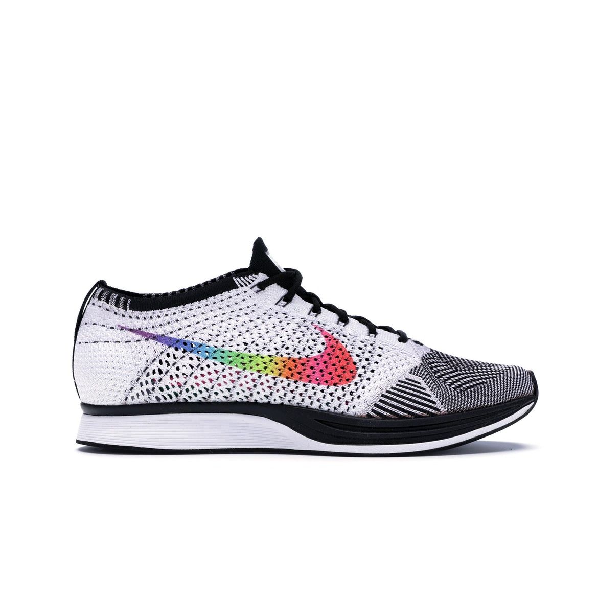 

Кроссовки унисекс Nike Flyknit Racer Be True Белый Черный-Многоцветный 902366-100