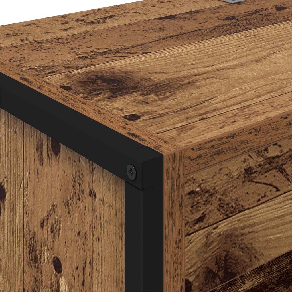 Bookshelf 2 pcs Reclaimed Wood Look 60 x 30 x 189.5 cm Engineered Wood