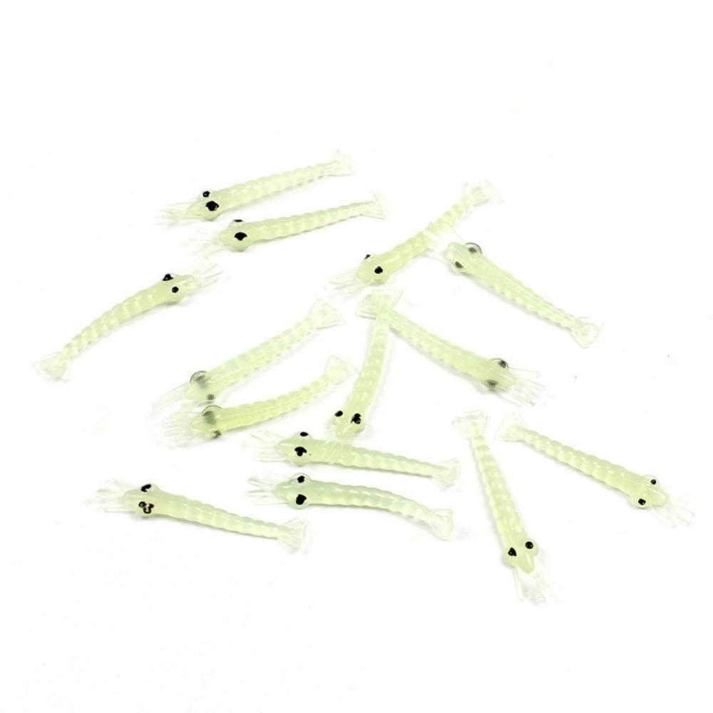 

Soft Rubber Shrimp Fishing Bait Noctilucent Soft Lure Worms Glow Shrimps Fishing Lures Sea Fishing 50pcs