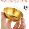 Kichvoe 2Pcs Brass Offering Bowl: Stainless Steel Buddhist Offering Bowl Mini Water Bowl Holy Water Bowl Yoga Meditation Bowl Gold Bowl Saucers Bowl