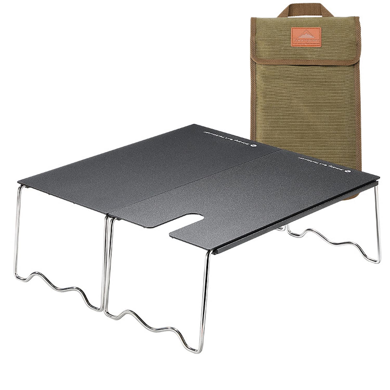 

CAMPING MOON SK-1279S-BK Solo Kitchen Aluminum Table for SOD-310 SOD-320