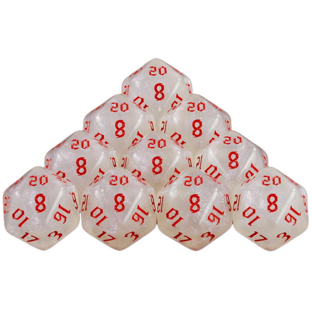 10pcs 20 Sided Polyhedral Dice for DND RPG Table Game Accessories