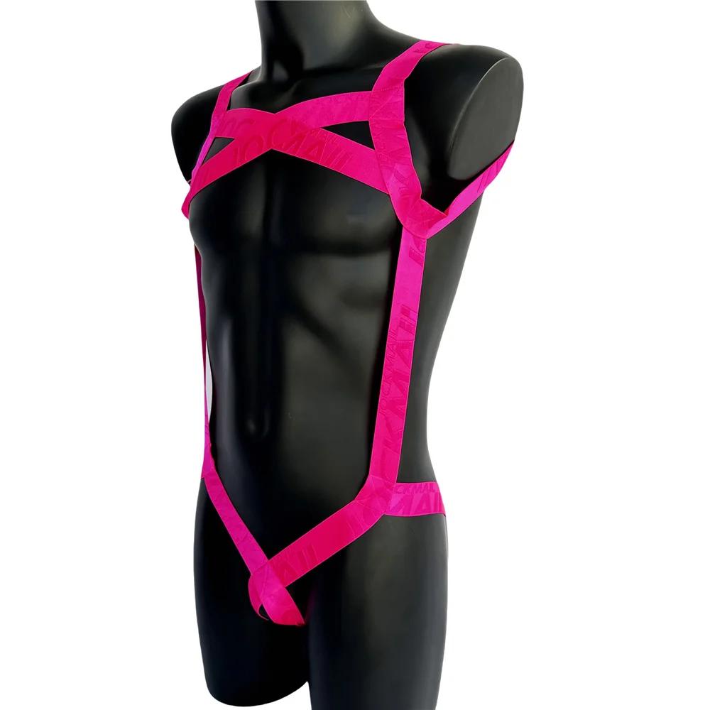 Sexy Lingerie für Männer, Harness, Brust-Bodysuit, Fetisch, Männer, Ausgeschnitten, Bondage, Jockstrap, Gay Unterwäsche, Herren-Overall, Ring-Gurt, Spaß