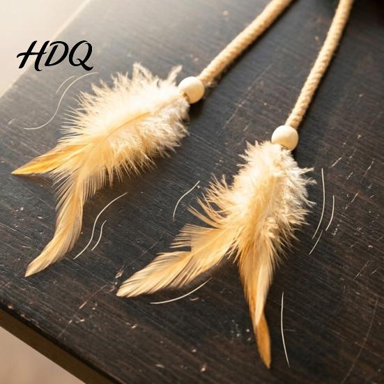 Durable Woven Rope Cat Toy Plush Frog Toy Interactive Kitten with Bell And Feathers Bite Resistant Pet Toys Long Leg Frog Chew for Indoor