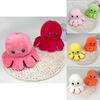 Adorable Poulpe Peluche Réversible Double Face À Retourner Pour Enfants Doux Et Câlin Animal En Peluche Vie Marine
