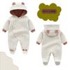 Baby Coverall Romper with Light Perfect for Boys and Baby Shower Gift Hood, Autumn/Winter Style, Footed, Blue, 66cm, 3-6 Months, Girls,