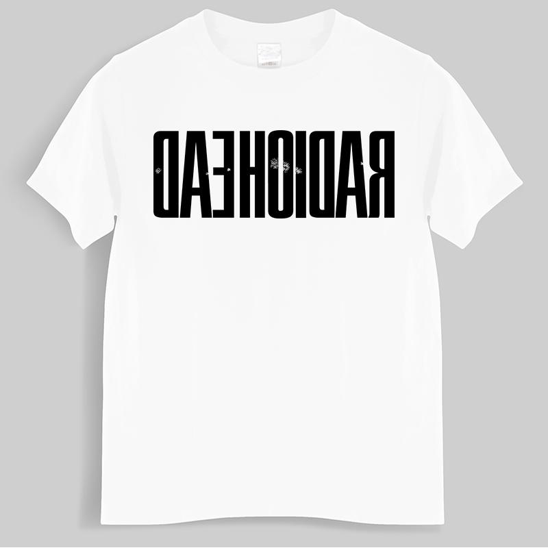 

Hot sale homme summer tshirt brand oneck teeshirt Radiohead Backwards Soft Fitted Fashion cotton Unisex Teeshirt Euro size S