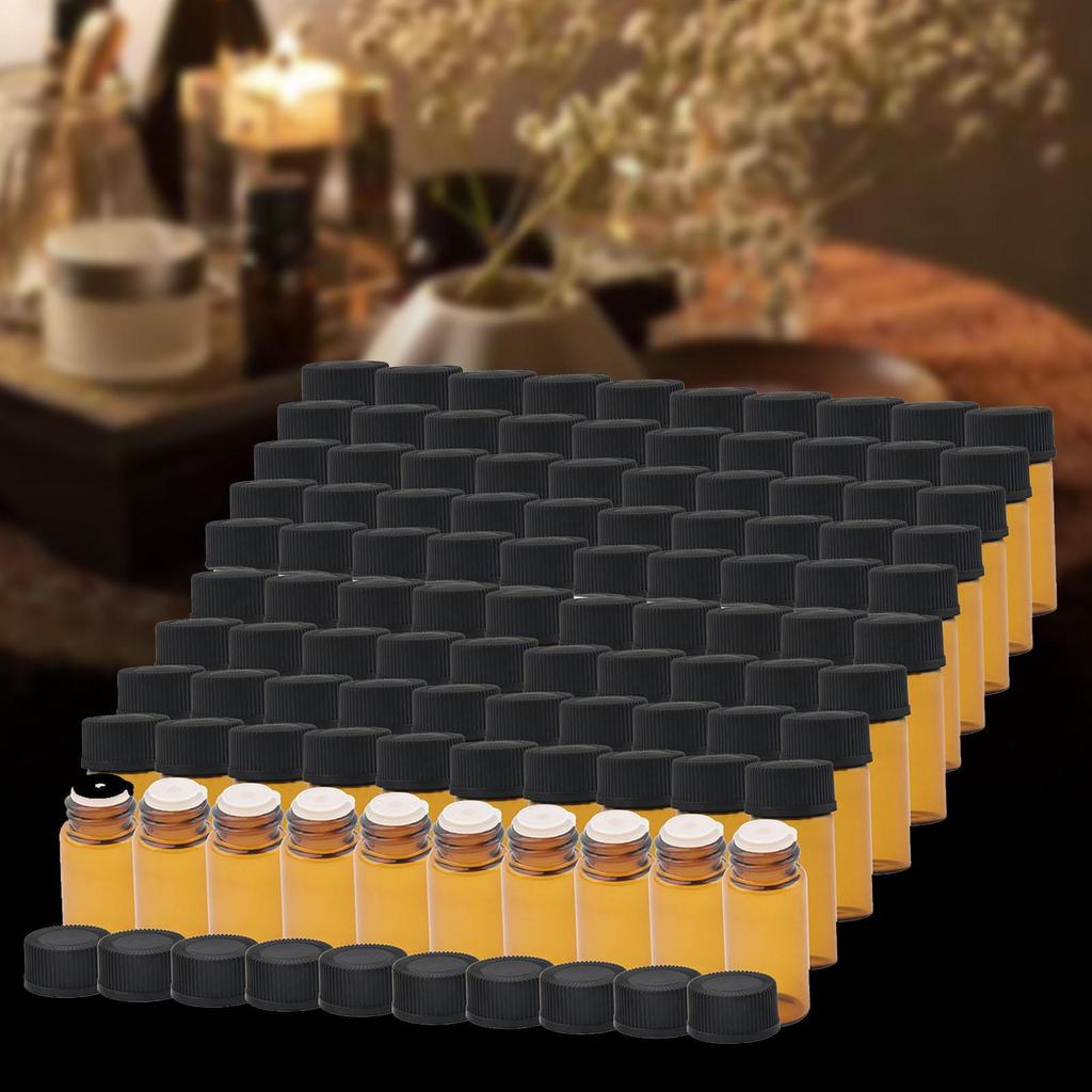 100 Stück Mini Glasflaschen Parfüm Reise nachfüllbar Geburtstagsgeschenke Größe Probe