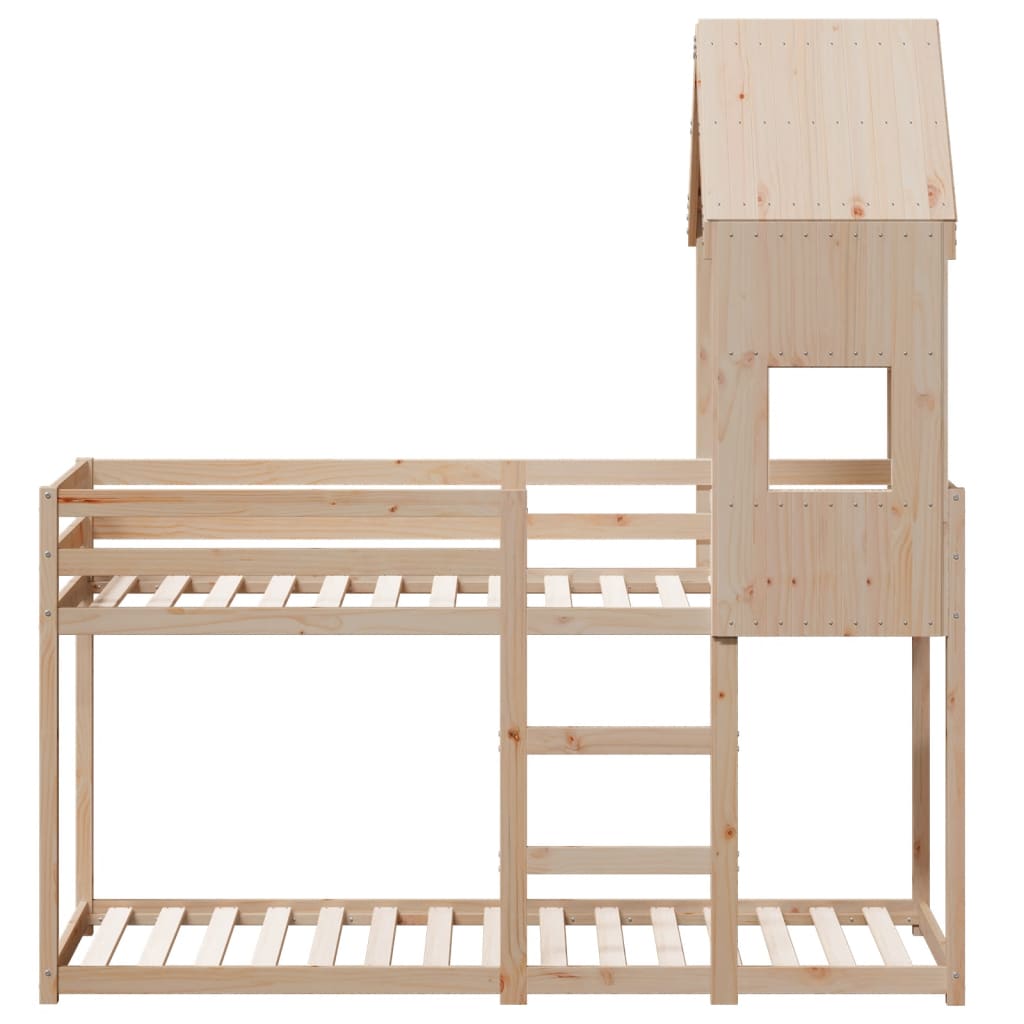 Bunk Bed without Mattress 90x190 cm Solid Pine Wood