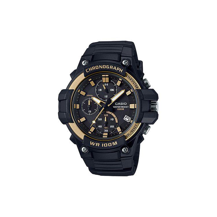 Casio Youth Series Multifunctional Pointer Standard Unicorn Fashion Casual Waterproof Quartz Movement Resin Strap Men Watches Black MCW-110H-9A Single Watch,Black Dial,Random Watch Box