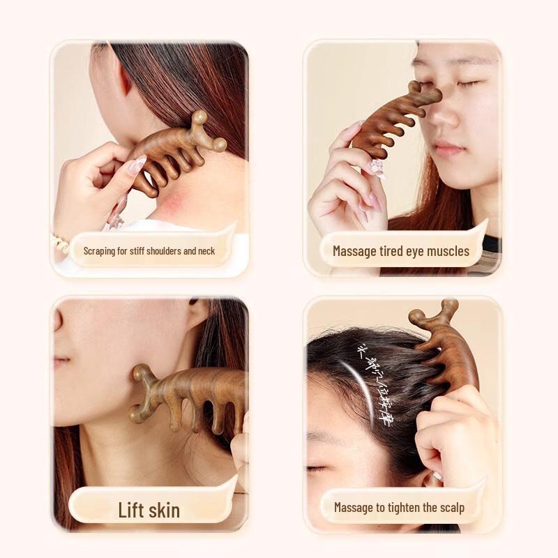 Nanjing Tongrentang Sandalwood Head Meridian Massage Comb