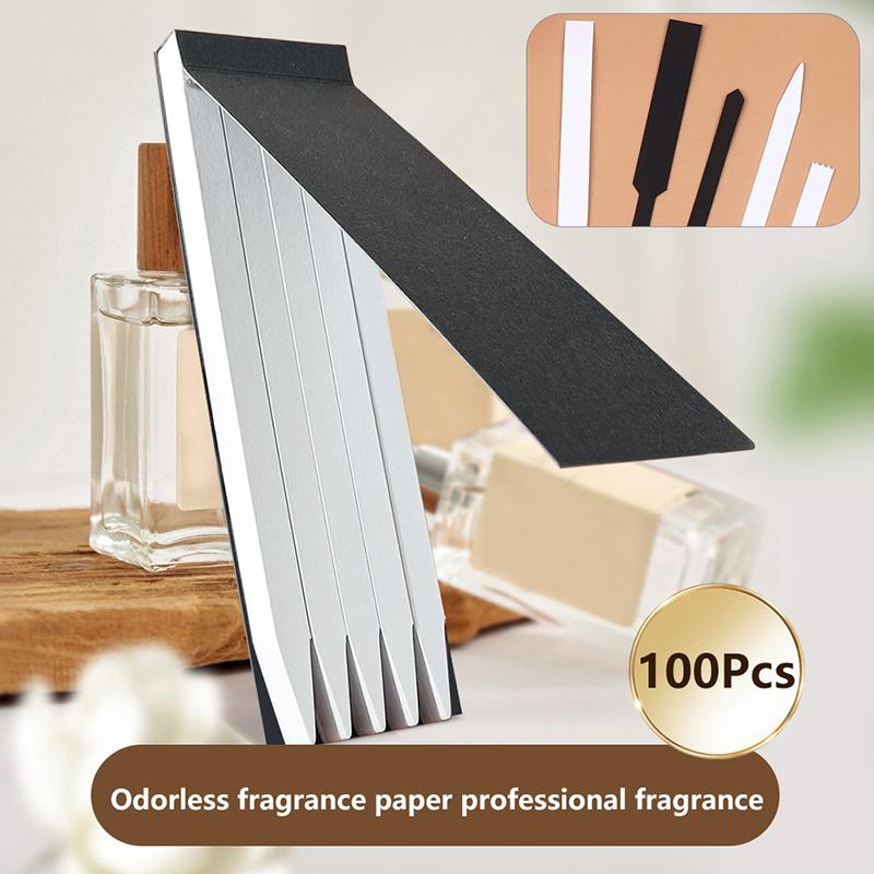 100/500 Stück Schwarze Test-Aromatherapie-Duft-Parfüm-Ätherische Öle Test-Tester-Papierstreifen Buch Baumwoll-Saugpapier