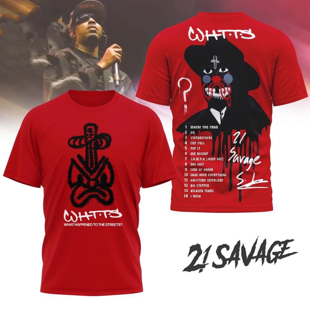 Классическая футболка 21 Savage Her Loss Collection S-235XL B07.169 Унисекс S