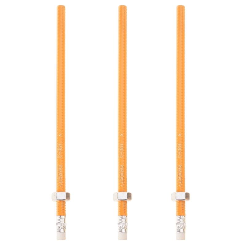 Quiet Focusing Aid Wooden Threaded Pencil With Rotating Nut Stress Relief Sensory Toy For Students Homework Writing Tool