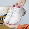 Women's Height Increase White Leather Platform Sneakers Casual Thick Sole Shake Orthopedic Shoes