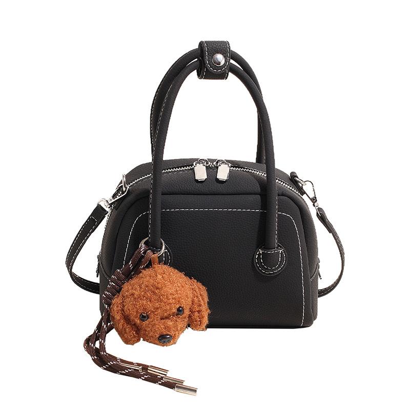 Retro fashion armpit bag women's new Maillard bowling bag new trend literary and casual shoulder bag