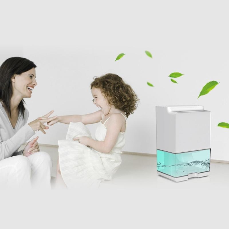 Efficient Room Dehumidifier Portable Dehumidifier Small Dehumidifier with Light ABS Texture for Living Environment