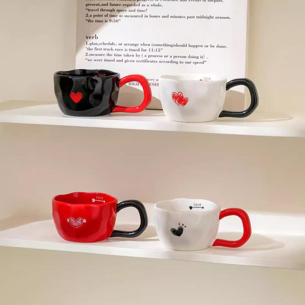 Liebe Tasse Einfache Tasse Universelle Tasse Nachmittagstee-Tasse Keramiktasse Personalisiertes Geschenk Büro-Kaffeetasse