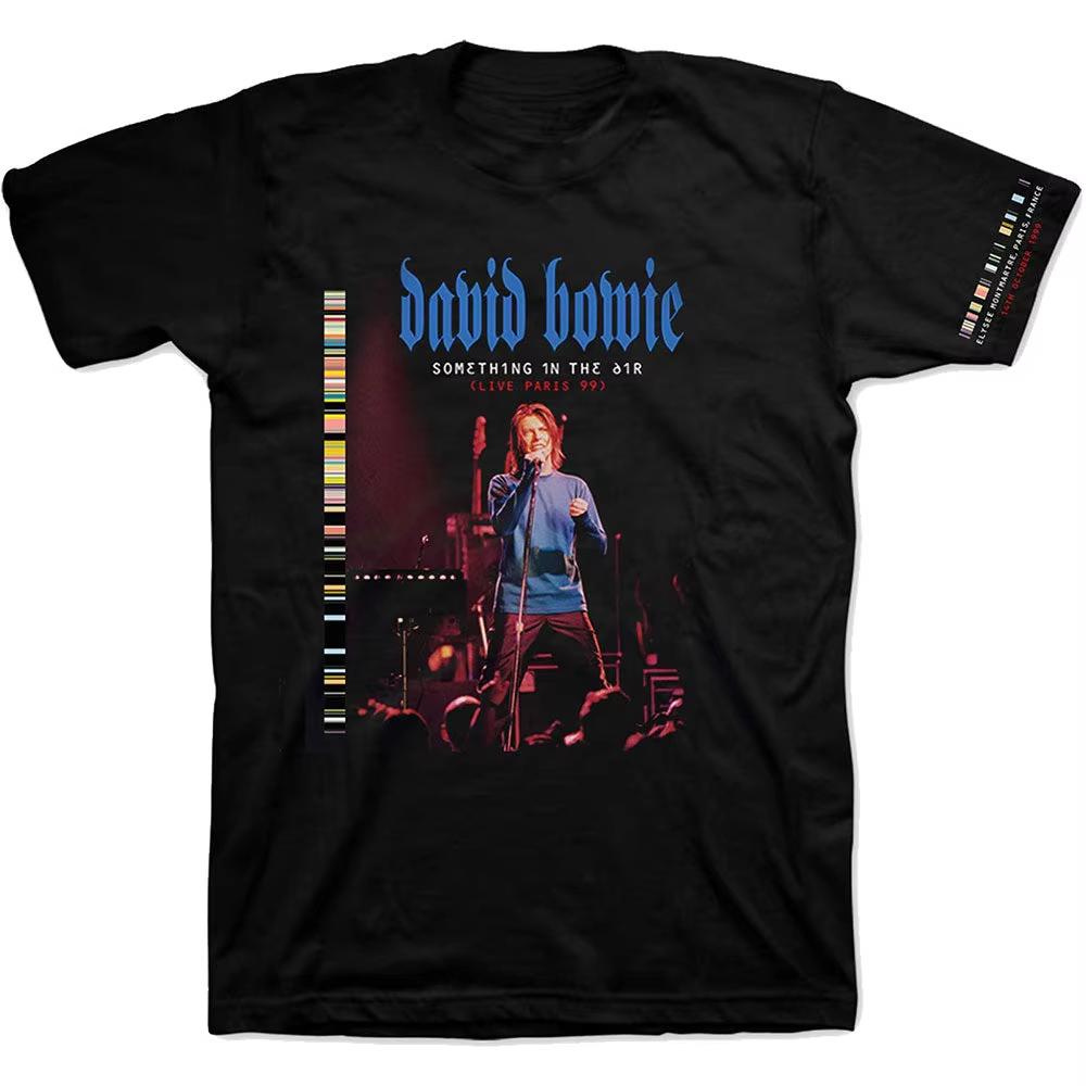 Unisex Summer Streetwear T-shirt with Japanese Text David Bowie Graphic Print
