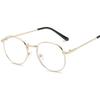 High Quality Gold Frame Oval Prescription Glasses Unisex Metal Anti Blue Light/Photochromic/Myopia/Progressive Optical Eyeglasses