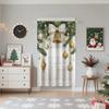 Christmas Decorative Curtain Lightweight Breathable Made Polyester Design Convenient Decoration Suitable Living Room Bedroom Dining Area Office