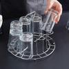 Household Tea Set Hanging Drainer Dustproof Tea Cup And Glass Cup Creative Storage Rack