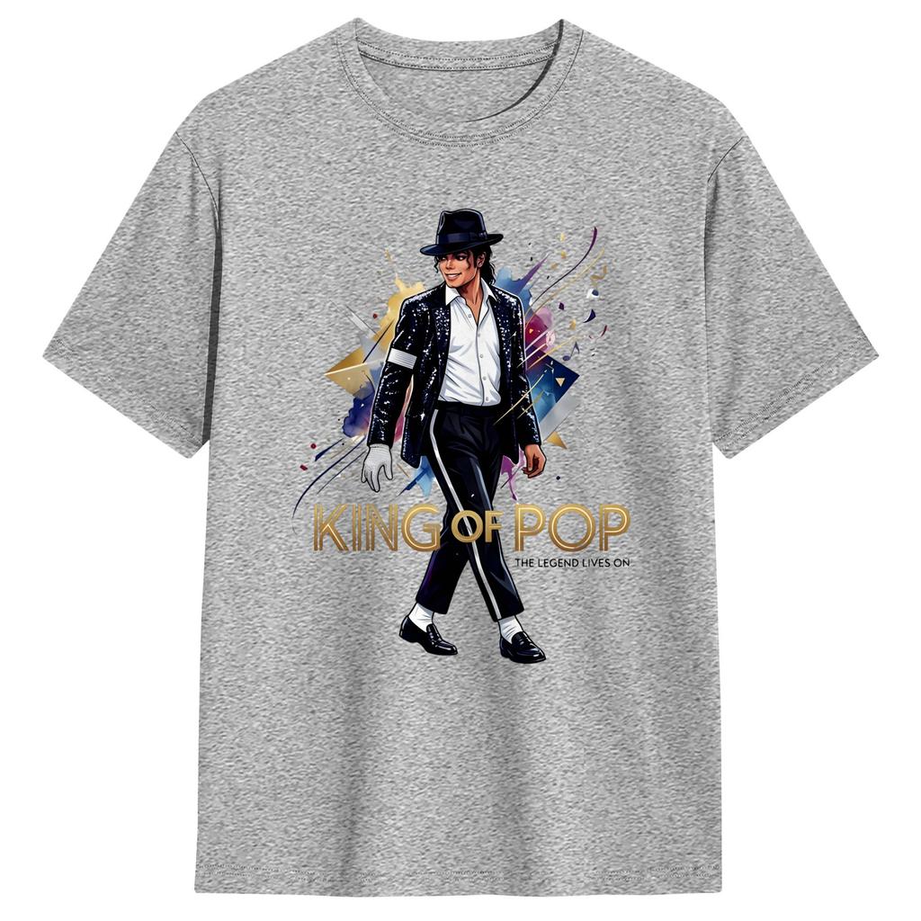 MMichael JJackson King Of Pop T Shirt Summer Y2K Fun TShirts Cotton Hipster Tee Shirt For Unisex Casual Top Tees