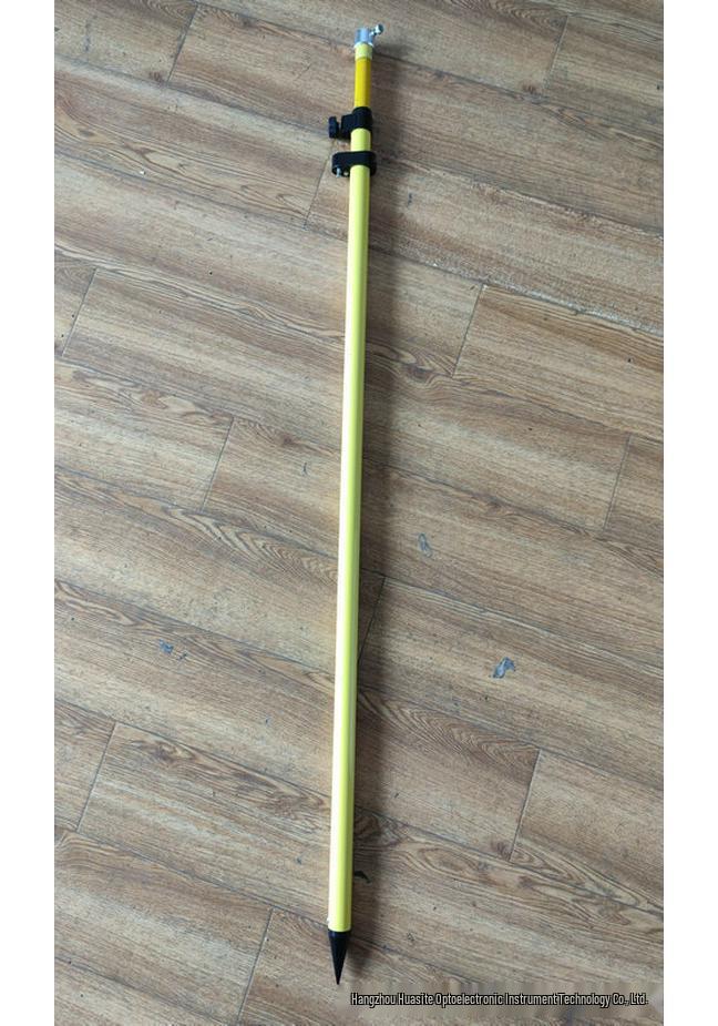 Safety Insulated Total Station Prism Pole with Single Holder - 2m/3m/5m Lengths