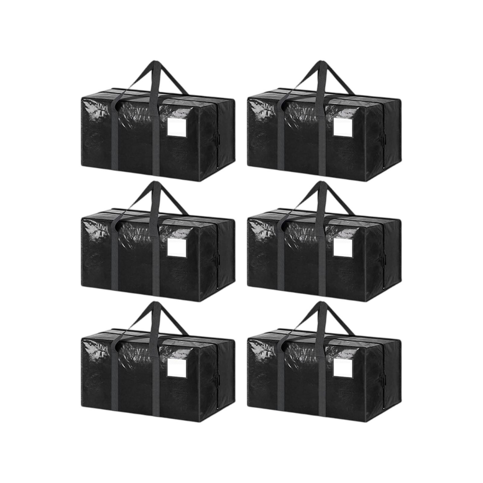 

Ultra Heavy Large Moving Bag With Strong Zipper And Comfortable Handle, Heavy-duty Clothing Storage Bag One Size чёрный