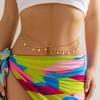Accessories, Simple Rhinestone Multi-layer Body Chain Beach Shell Butterfly Fringed Waist Chain Bodychain