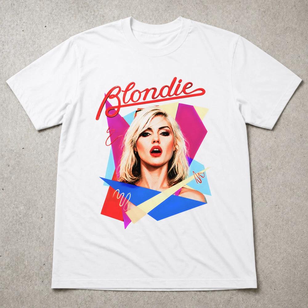 Blondie Debbie Harry T Shirt New Wave Punk Rock Tee Adults Kids White Black 2XL