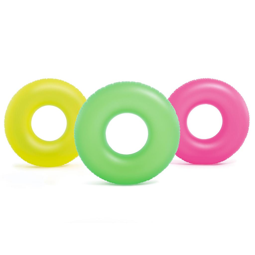 Neon Swimming Ring Diameter 91 Cm - 3 Colors Intex 59262 Pink