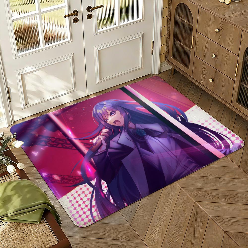 Ado singer Anime Floor Mat Soft Thickened Absorbent Non-Slip Bedroom Living Room Door Mat Home Decor Flannel Rugs