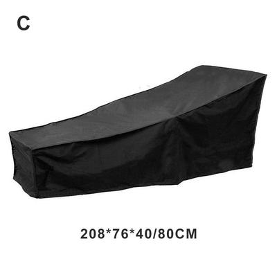 Chaise Lounge Chair Cover Waterproof Lounge Chair Recliner Protective Cover For Outdoor Courtyard Garden Patio 190T