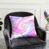 1Pcs Cushion Cover with PinkPurple Gradient Spiral Textures Adorned with Stars Dreamy and Psychedelic Style Same Print On