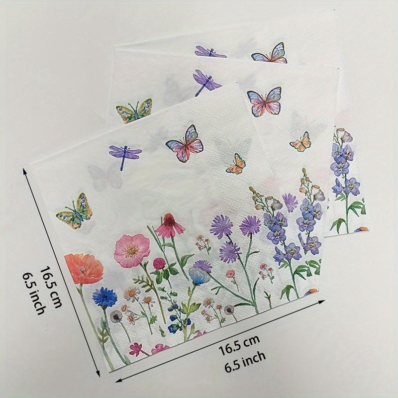 20pcs Tropical Leaf Print Napkins, Table Decor for Christmas Parties, Hawaiian Themed Events, and Dining Table Settings