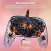 Manette de jeu - Nintendo Switch 2 - Afterglow - RGB - Filaire - Transparent - Turtle Beach