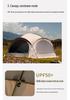 Bergkuppel Campingzelt: Großes Outdoor-Vordach für mehrere Gäste, ideal für Campingplätze und Selbstfahrer-Touren.