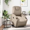 Recliner Chair with Rising Function Cappuccino Brown Faux Leather
