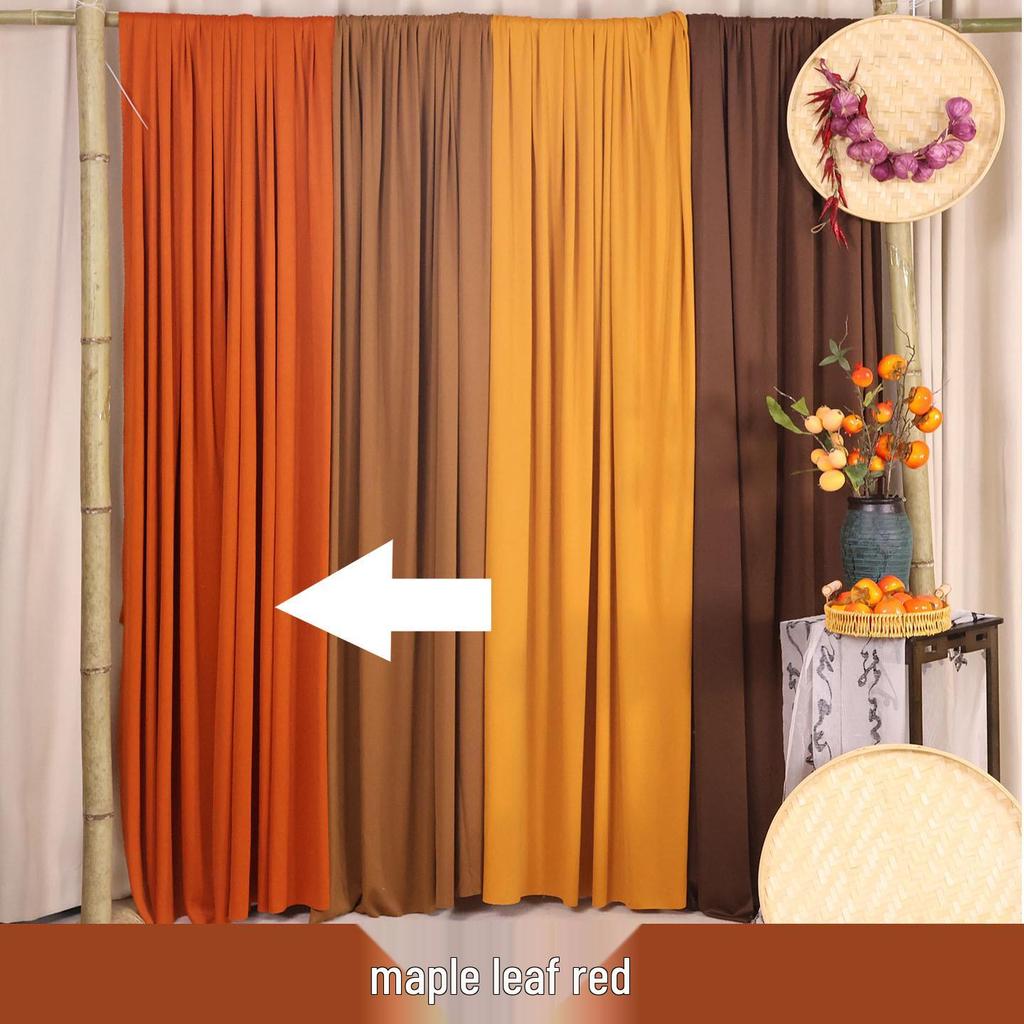 Autumn Harvest Orange Yarn Curtain for Kindergarten Nature Corner Decoration