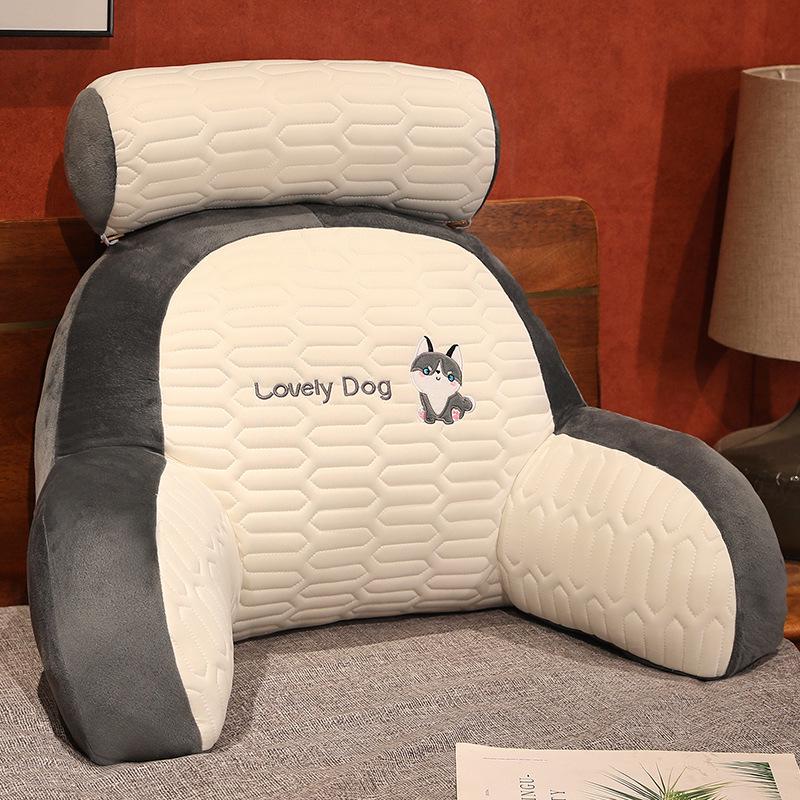 Ice Bean Headboard Cushion: Soft Lumbar Support Pillow for Bed, Sofa, or Dorm - Large Backrest & Throw Pillow for Students