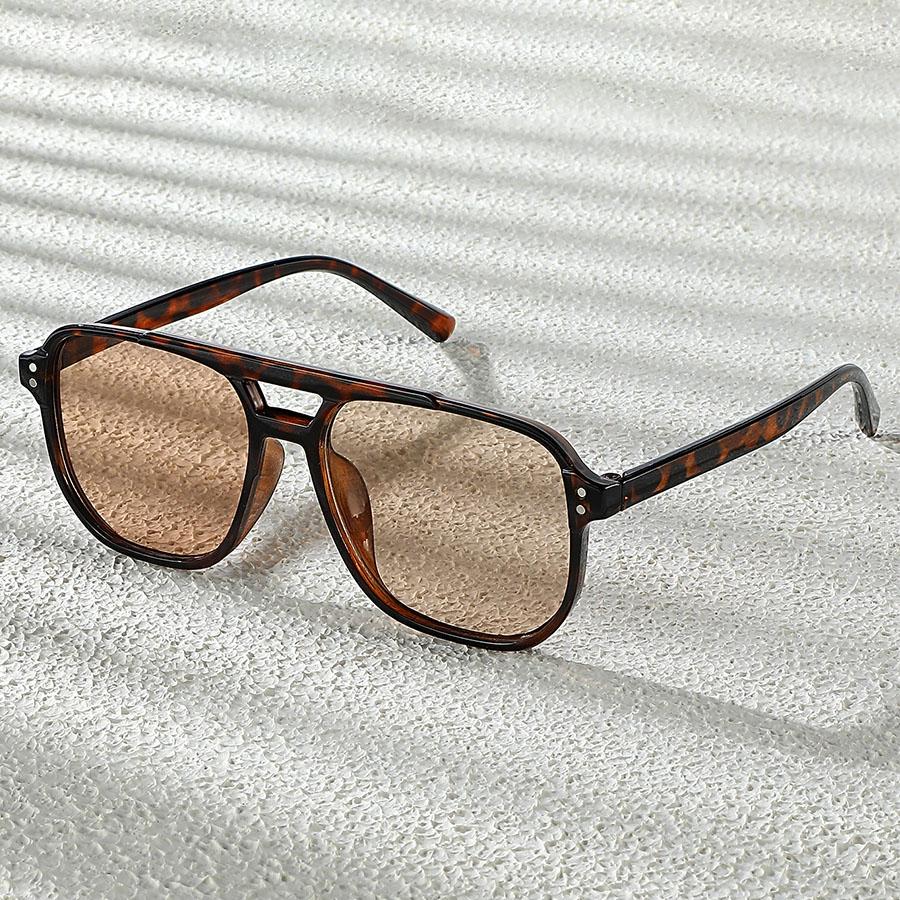 Fashionable Double-Bridge Sunglasses Available In Multiple Colors Unisex Eyewear