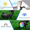 7 LED Solar Spot Lights RGB Solar Landscape Lights IP65 Waterproof Brightness Adjustable for Outdoor Garden  Lawn Decor Lighting