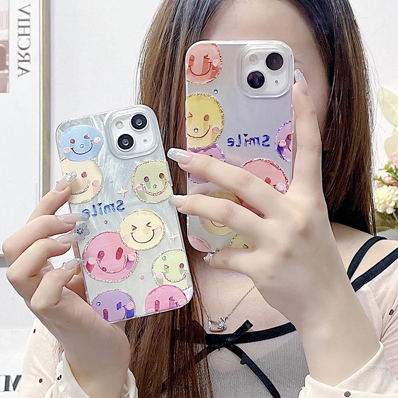 Smile Phone Case for Redmi 13C 14C Redmi Note 13 Pro IPhone 16 Tecno Honor X8 Samsung S23 FE S25 Ultra A35 A54 A53 Realme C53 C67 Reno 12 Cover