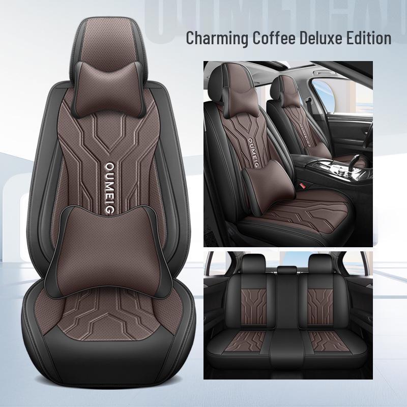 Universal Full Leather Car Seat Cushion for All Seasons