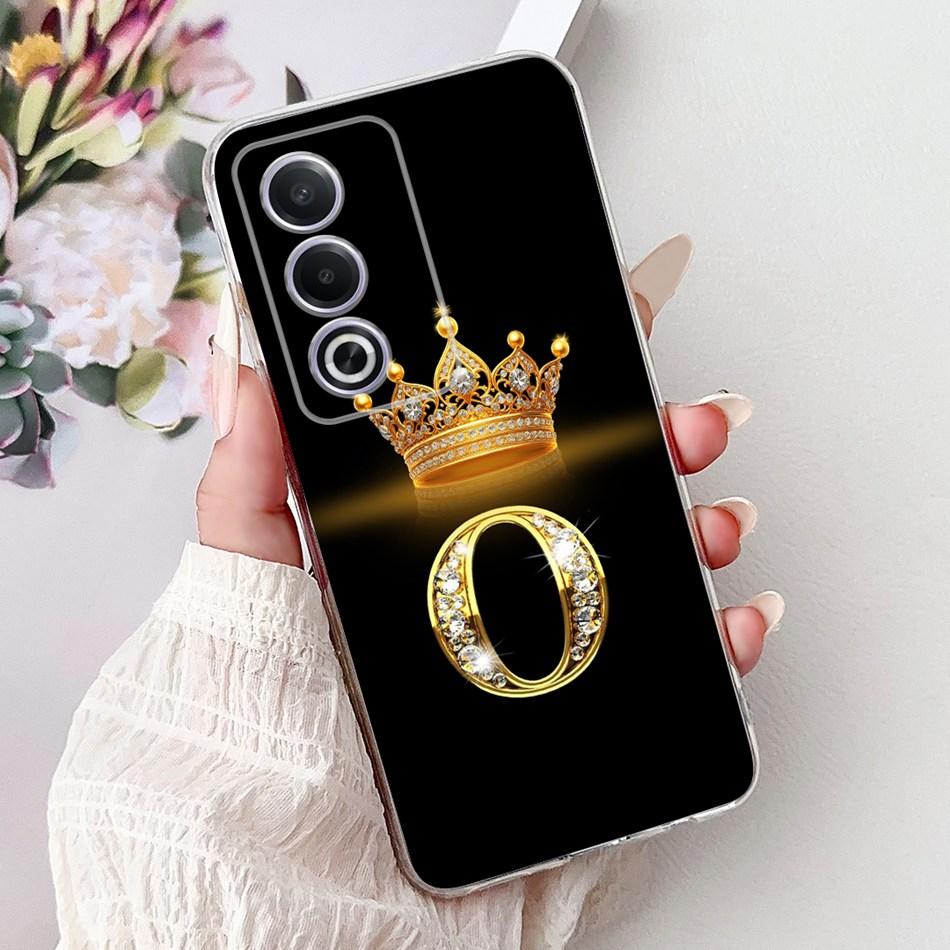 For OPPO A3 Pro A80 CPH2639 Fashion Crown Letter Phone Case For Oppo A80 A3 Pro 5G Global Soft Silicone TPU Cases