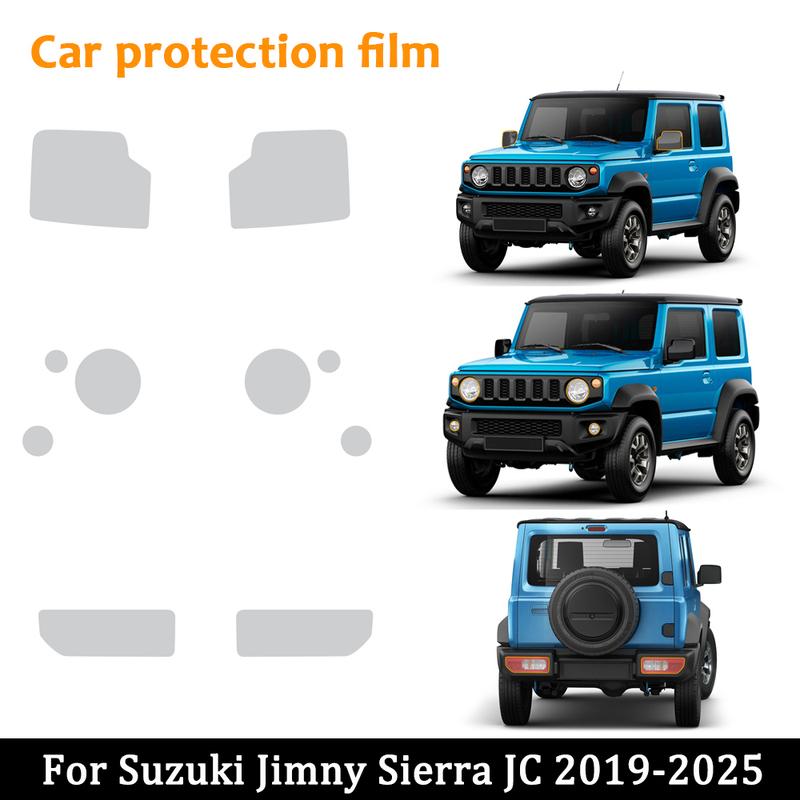 TPU Dashboard Center Console Film Exact Fit for Suzuki Jimny -2025, Transparent Scratch Guard High Clarity Scratch-Resistant